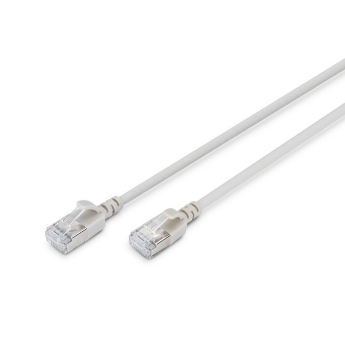 Патч-корд 1.5м, FTP, cat.6A, Sliim, AWG 32/7, Cu, LSZH, grey Digitus (DK-1632-A-015S)