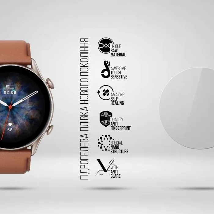 Плівка захисна Armorstandart Matte hydrogel Amazfit GTR 3 Pro 6 pcs (ARM91962) зображення 2