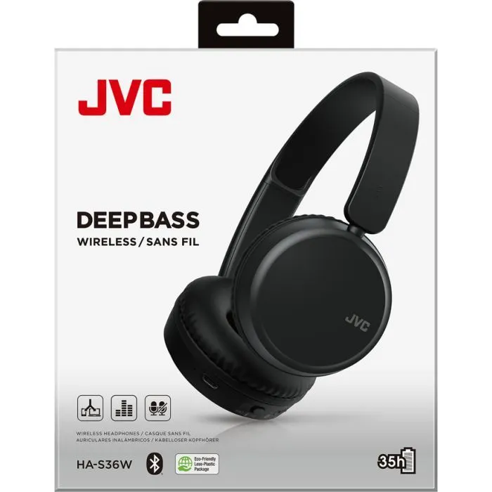 Наушники JVC HA-S36W-B Black (HAS36W-BU) изображение 5