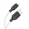 Дата кабель USB 2.0 AM to Lightning 1.0m silicone X90 Cool white HOCO (6931474788412) изображение 2