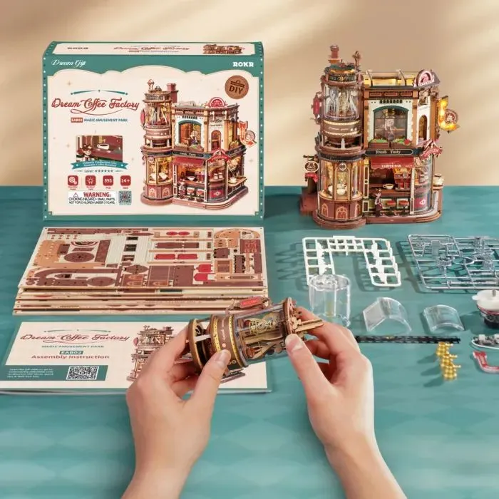 Конструктор Robotime Rokr 3D Кавоварня мрій (EAB02) изображение 9