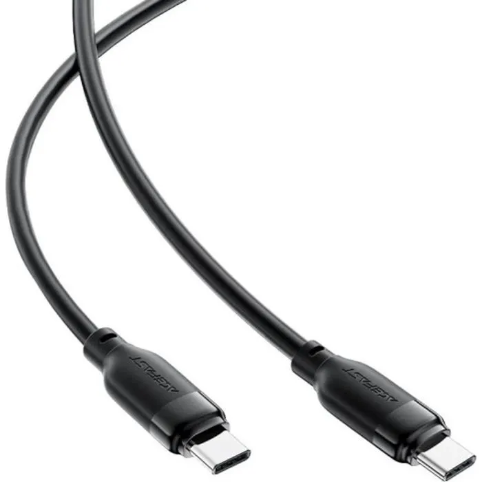 Дата кабель USB-C to USB-C 1.2m 60W TPU black Acefast (6974316283805) изображение 2