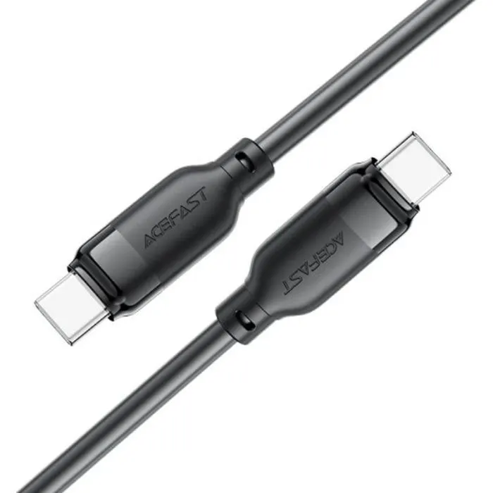 Дата кабель USB-C to USB-C 1.2m 60W TPU black Acefast (6974316283805) изображение 3