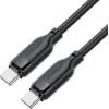 Дата кабель USB-C to USB-C 1.2m 60W TPU black Acefast (6974316283805)