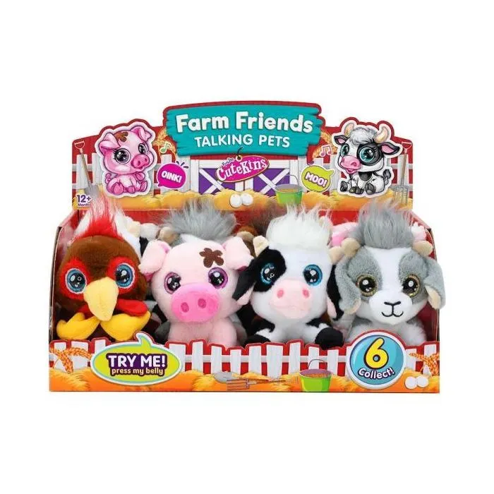 Мягкая игрушка Funville Cutekins животного на ферме Козленок 12 см (FV35056-3) изображение 2