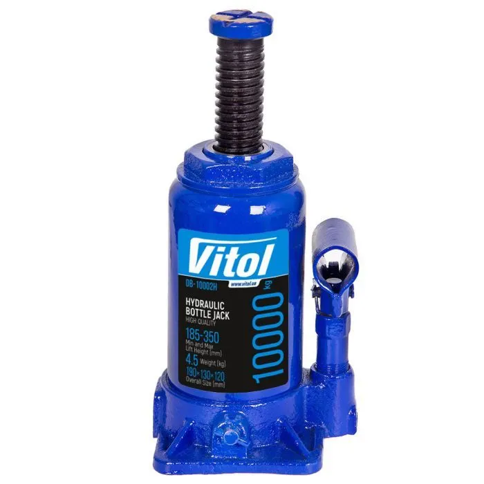Домкрат Vitol DB-10002H/JX105S, телескопічний, гідравлічний, 10т, min 190мм, max 350мм (DB-10002H) зображення 3