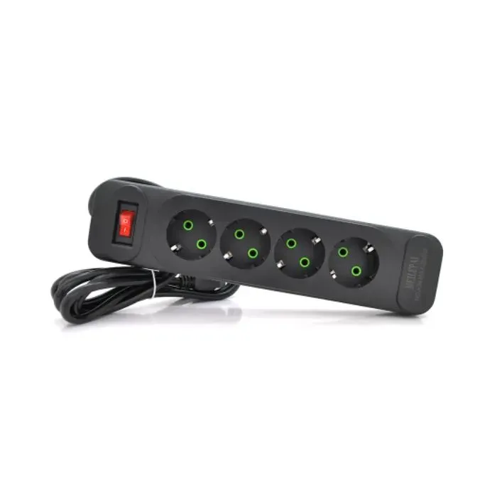 Сетевой фильтр питания Meilepai F24, 4 роз EU Black (F24-Black)