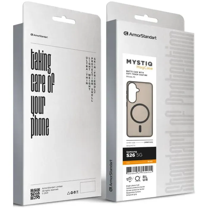 Чехол для мобильного телефона Armorstandart Mystiq MagCase Samsung S26 5G Black (ARM91626) изображение 3