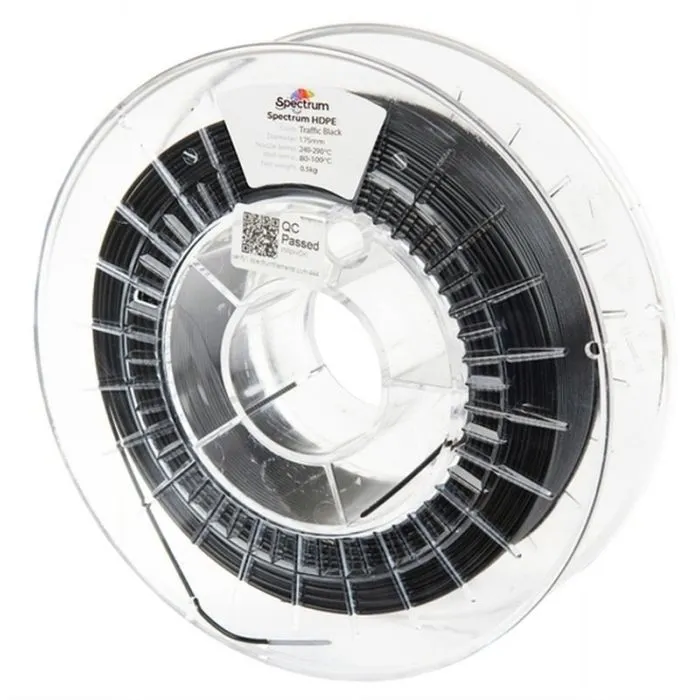 Пластик для 3D-принтера Spectrum HDPE 1.75mm 0.5kg, Black,Traffic (81636)