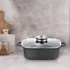 Кастрюля Gusto квадратна покриття Marble 4,4 л (GT-2504-24) изображение 2