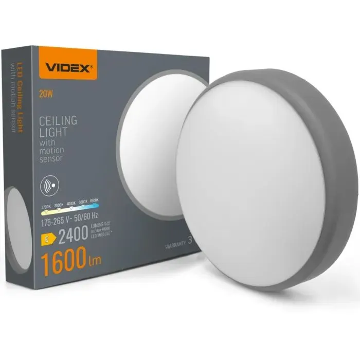 Світильник Videx накладний з датчиком руху (VL-CLR-200-2G) зображення 11
