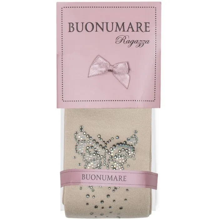 Колготки дитячі BNM зі стразами (M0C0302-1172-3G-beige)