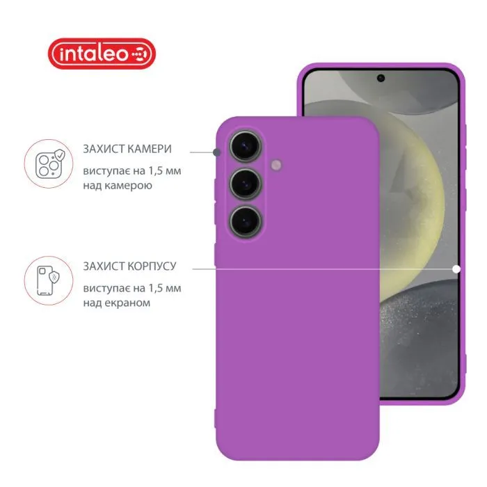 Чохол до мобільного телефона Intaleo Silicone Samsung Galaxy S24 Violet (1283126600333) зображення 3