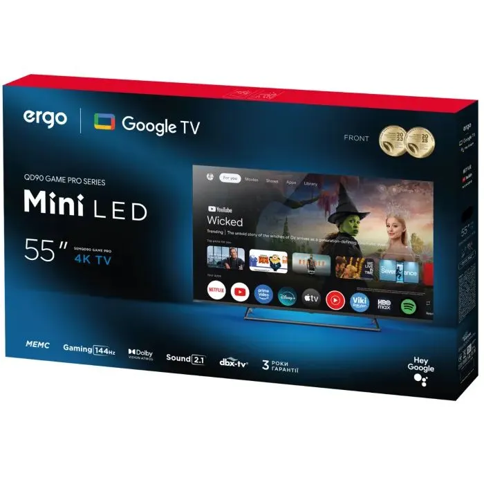 Телевізор Ergo 55MQD90 Game PRO зображення 9