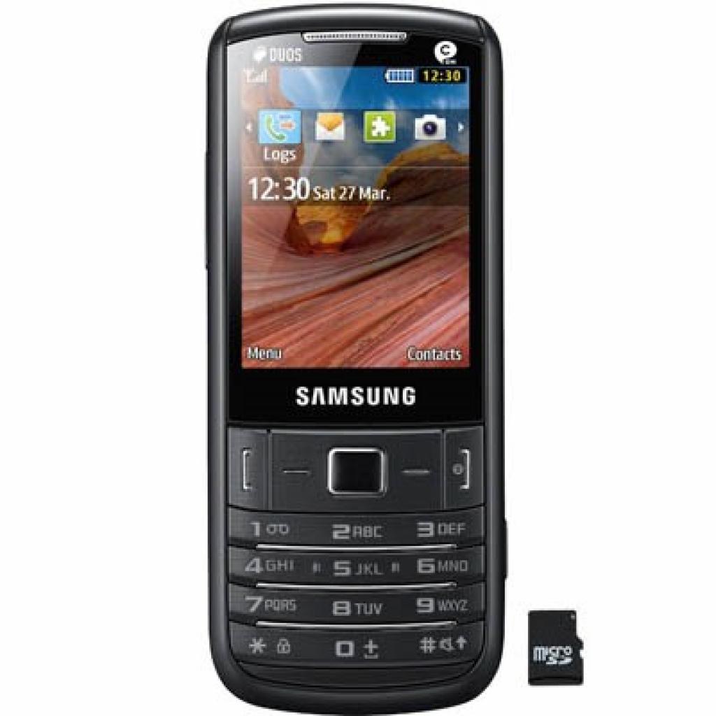 Мобильный телефон Samsung GT-C3782 (Evan) Onyx Black (GT-C3782OKA)