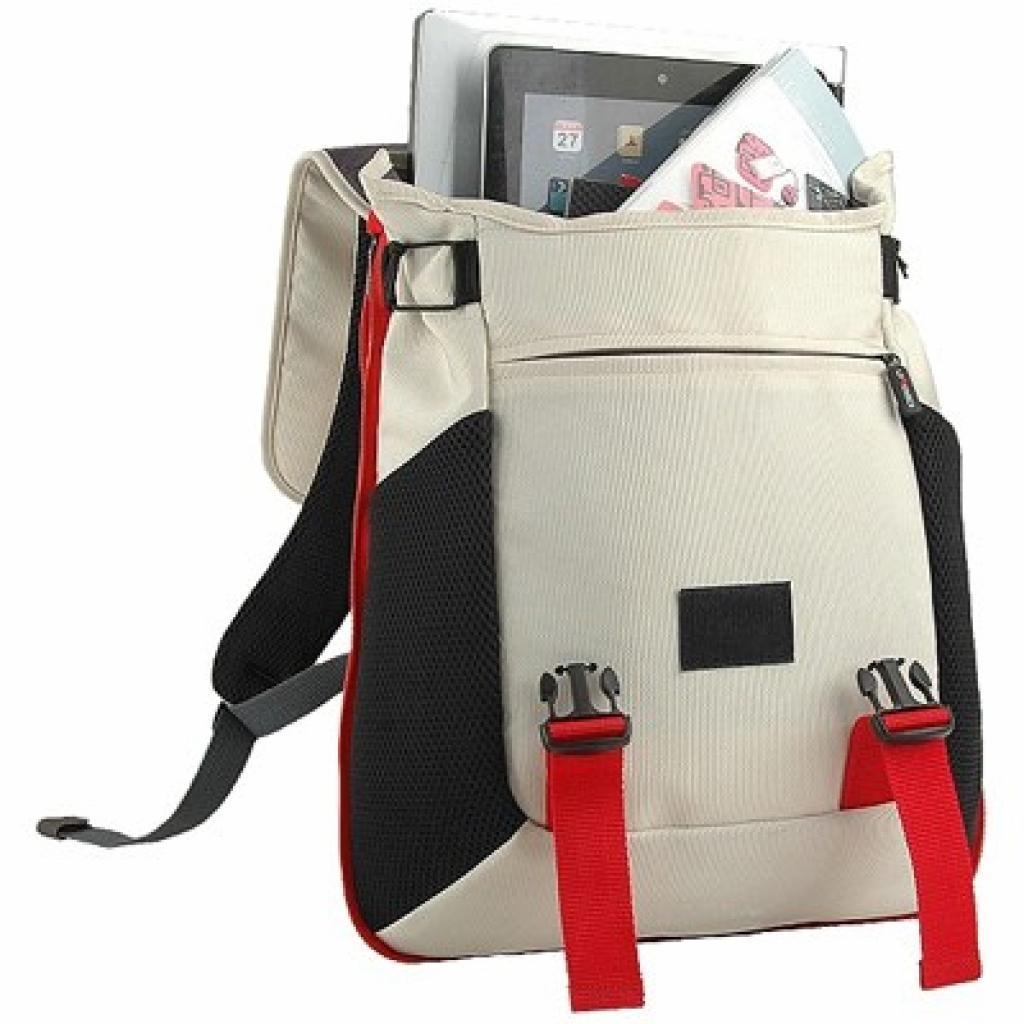 Рюкзак для ноутбука Crown 15.6 Harmony white and red (BPH3315WR) зображення 2