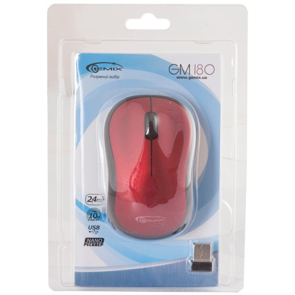 Мишка Gemix GM180 red зображення 5