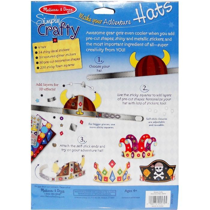 Набір для творчості Melissa&Doug Создай свою шляпу (MD9479) зображення 2