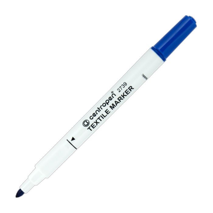 Маркер Centropen Textile 2739 2 мм blue (2739/03)