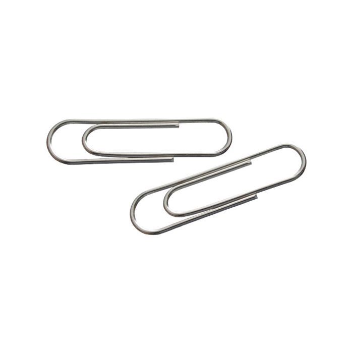 Скріпки канцелярські Axent rounded, nickel-plated, 50 мм, 100 шт. (4102-А)