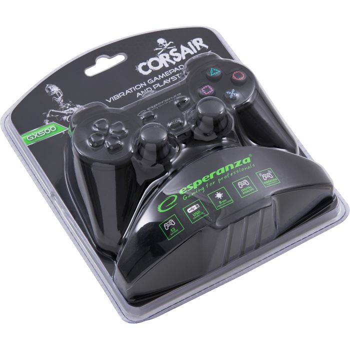 Геймпад Esperanza Vibration gamepad PS2/PS3/PC USB (EG106) изображение 6