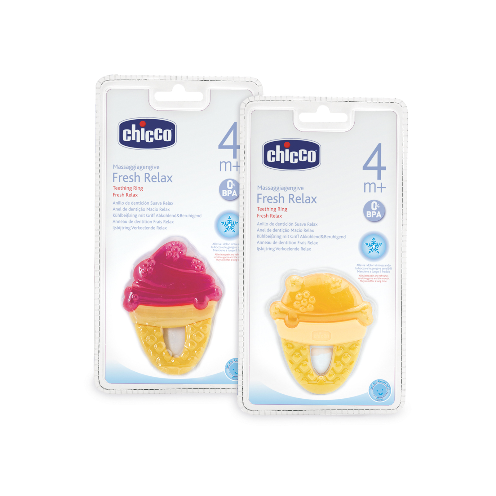 Прорізувач Chicco Зубное кольцо охлаждающее Мороженое 1 шт 4 мес+ (71520.20) зображення 2
