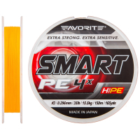 Фото - Волосінь і шнури Favorite Шнур  Smart PE 4x 150м оранжевый #3.0/0.296мм 15.5кг  (1693.10.22)