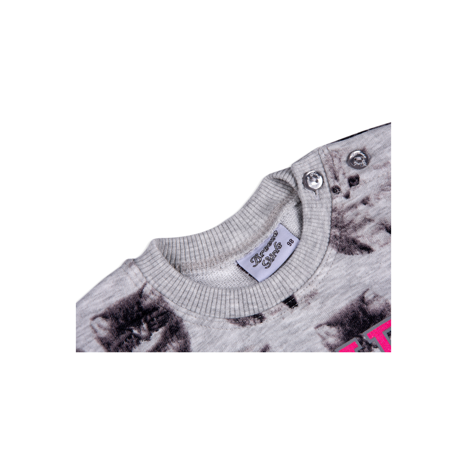 Набір дитячого одягу Breeze з котиками (7874-104/G-gray) зображення 5