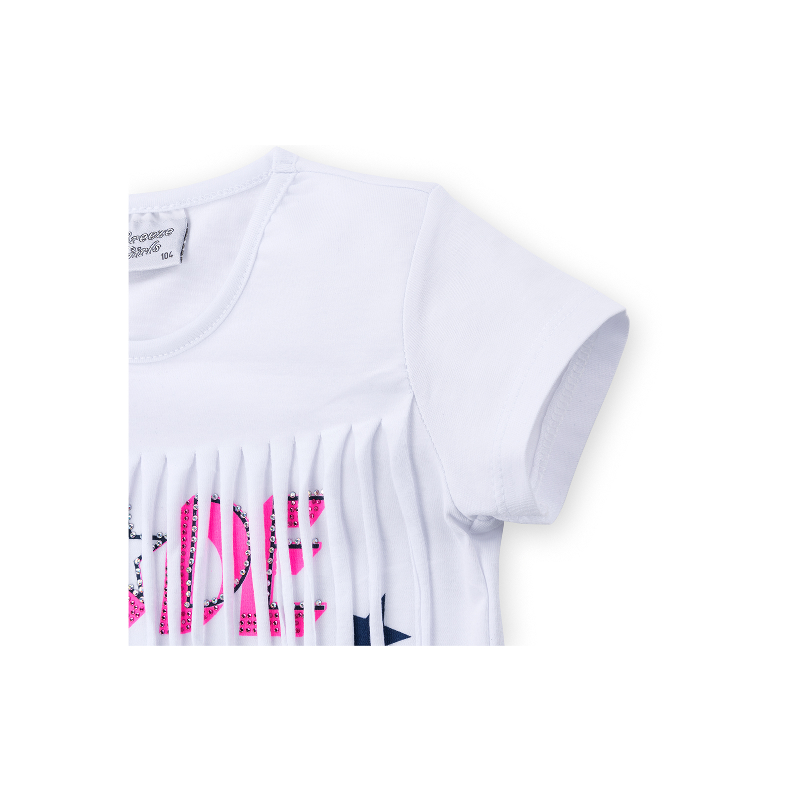 Набор детской одежды Breeze футболка со звездочками с шортами (9036-104G-white) изображение 5