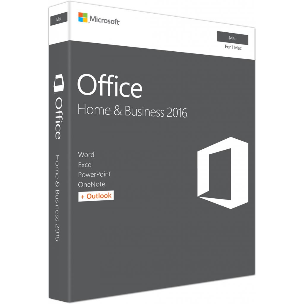 Офисное приложение Microsoft Office Mac 2016 Home and Business English 1PK Medialess P2 (W6F-00855)