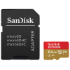 Карта памяти SanDisk 64GB microSDXC Class10 UHS-I V30 A1 4K (SDSQXAF-064G-GN6MA)