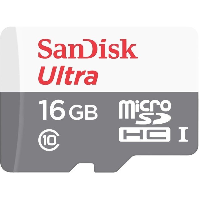 Карта памяти SanDisk 16GB Miсro-SDHC Class 10 UHS-I Ultra (SDSQUNS-016G-GN3MN)