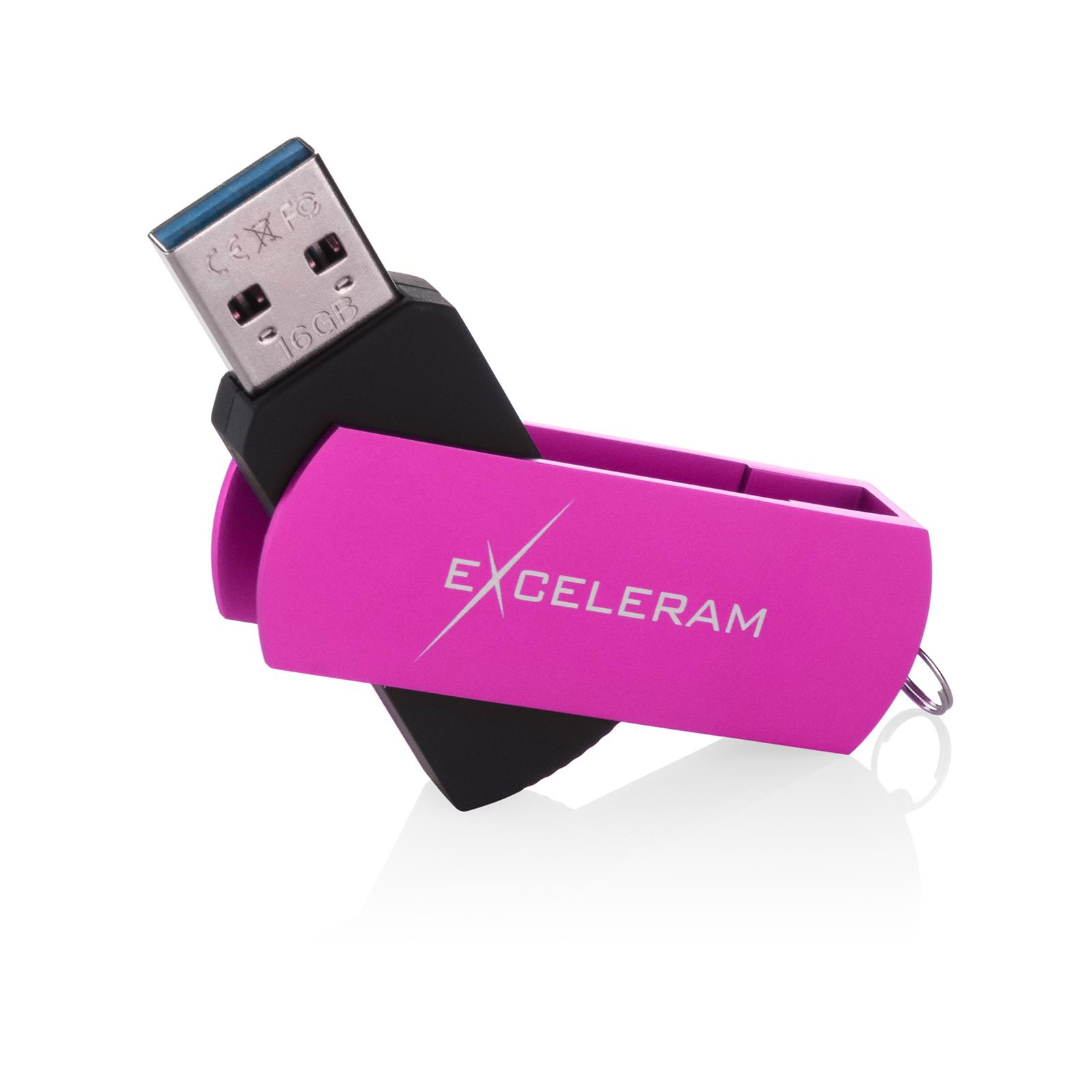 USB флеш накопитель eXceleram 16GB P2 Series Rose/Black USB 3.1 Gen 1 (EXP2U3ROB16) изображение 3