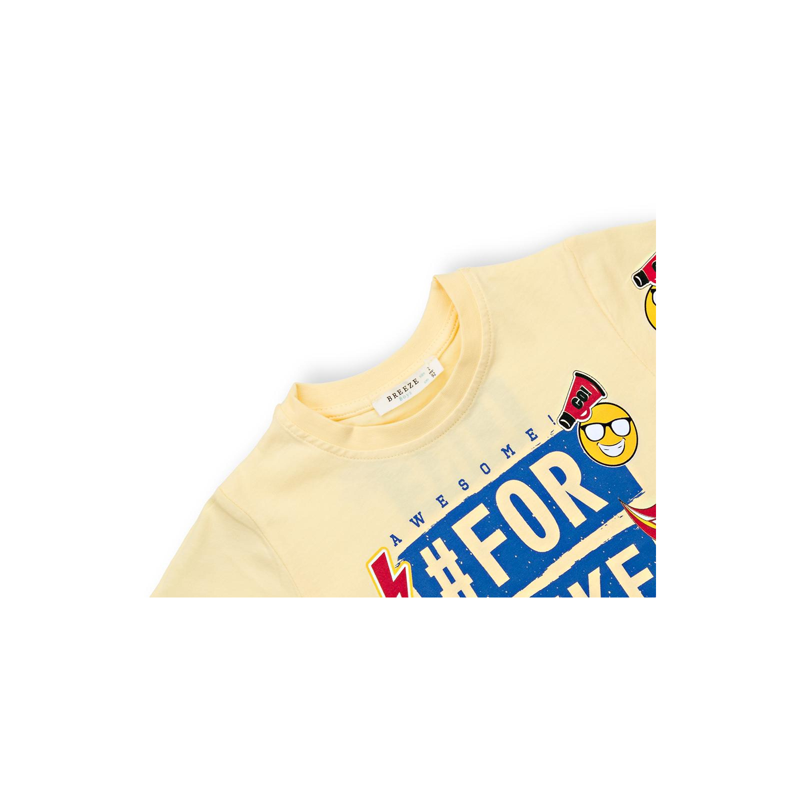 Футболка детская Breeze со смайлом (10945-98B-yellow) изображение 3