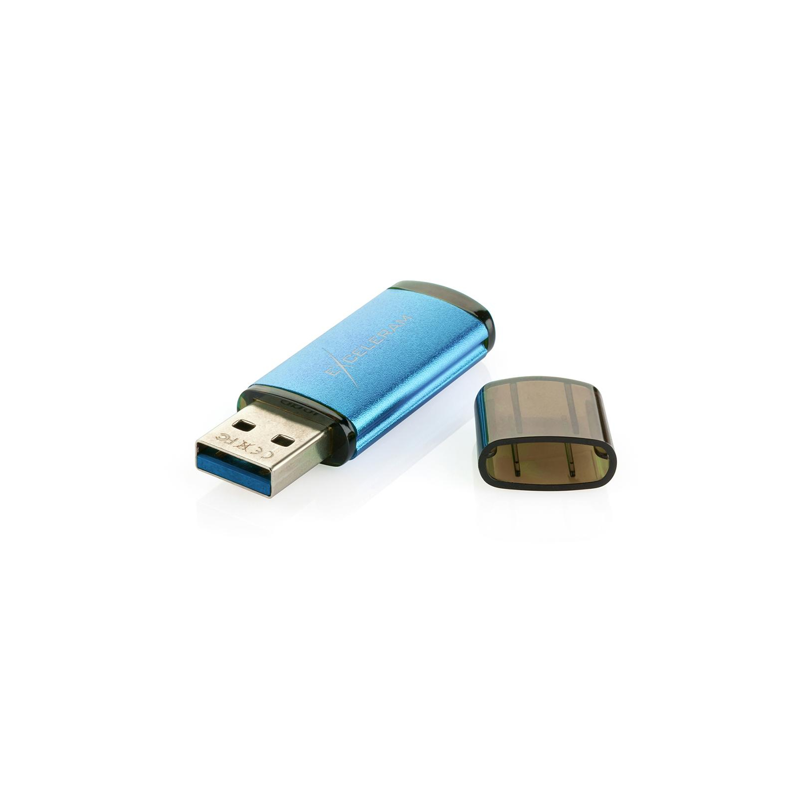USB флеш накопитель eXceleram 128GB A3 Series Blue USB 3.1 Gen 1 (EXA3U3BL128) изображение 5