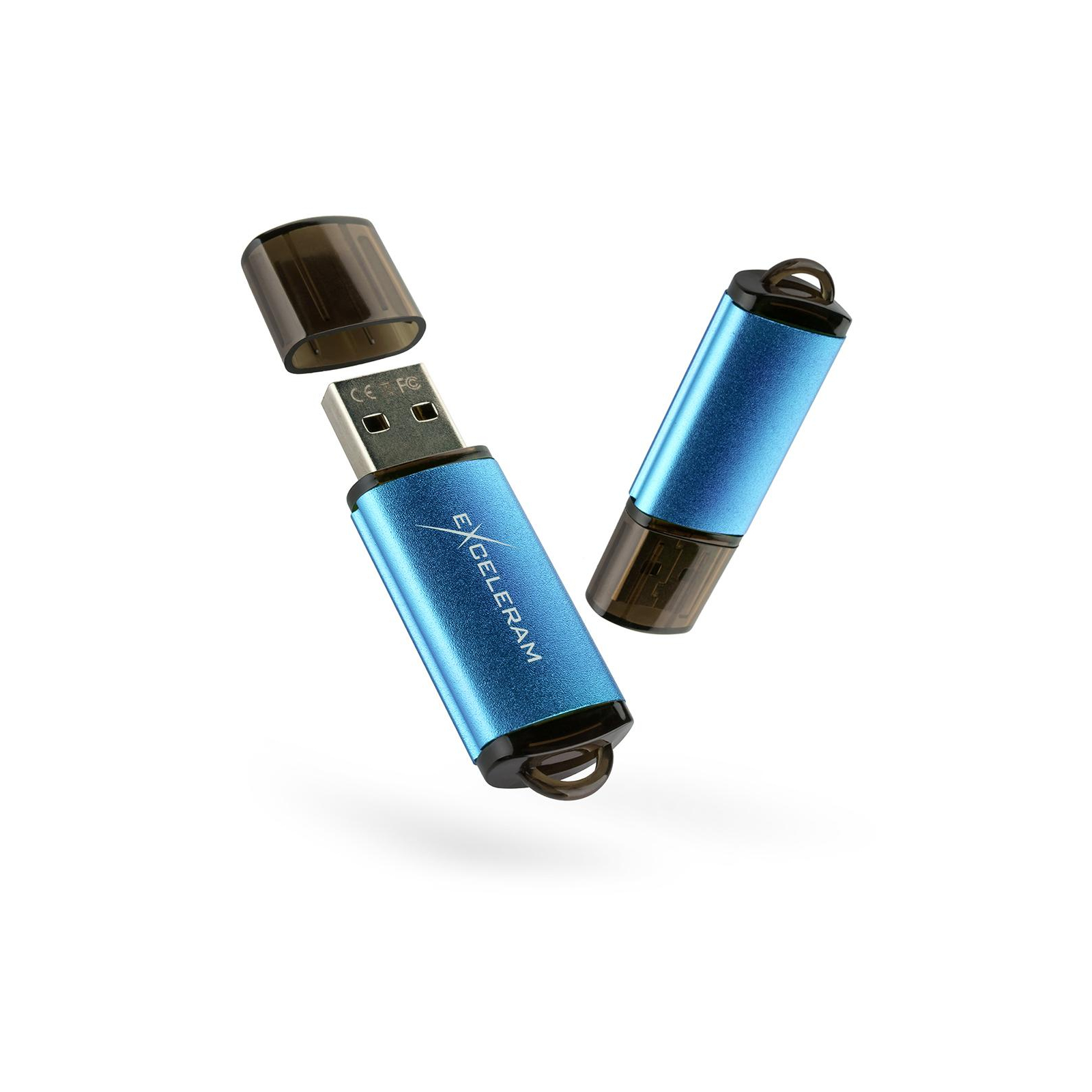 USB флеш накопитель eXceleram 128GB A3 Series Blue USB 3.1 Gen 1 (EXA3U3BL128)