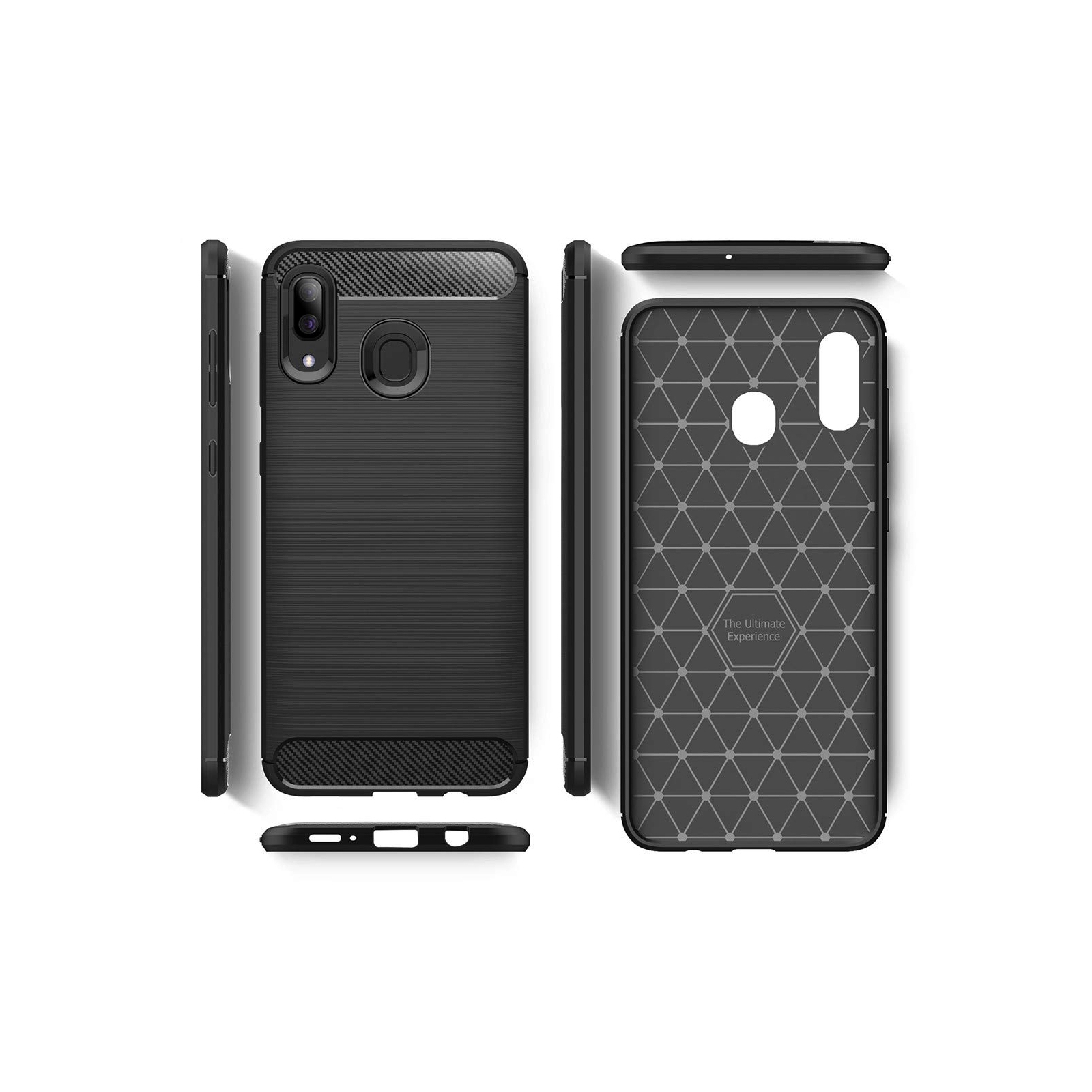 Чохол до мобільного телефона Laudtec для SAMSUNG Galaxy A30 Carbon Fiber (Black) (LT-A30B) зображення 4