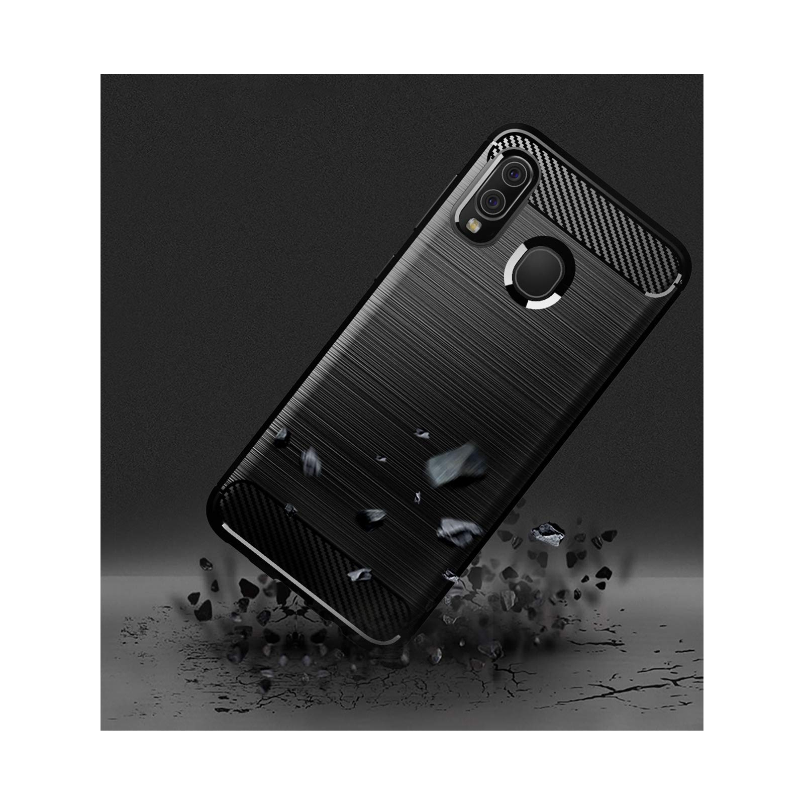 Чохол до мобільного телефона Laudtec для SAMSUNG Galaxy A30 Carbon Fiber (Black) (LT-A30B) зображення 9