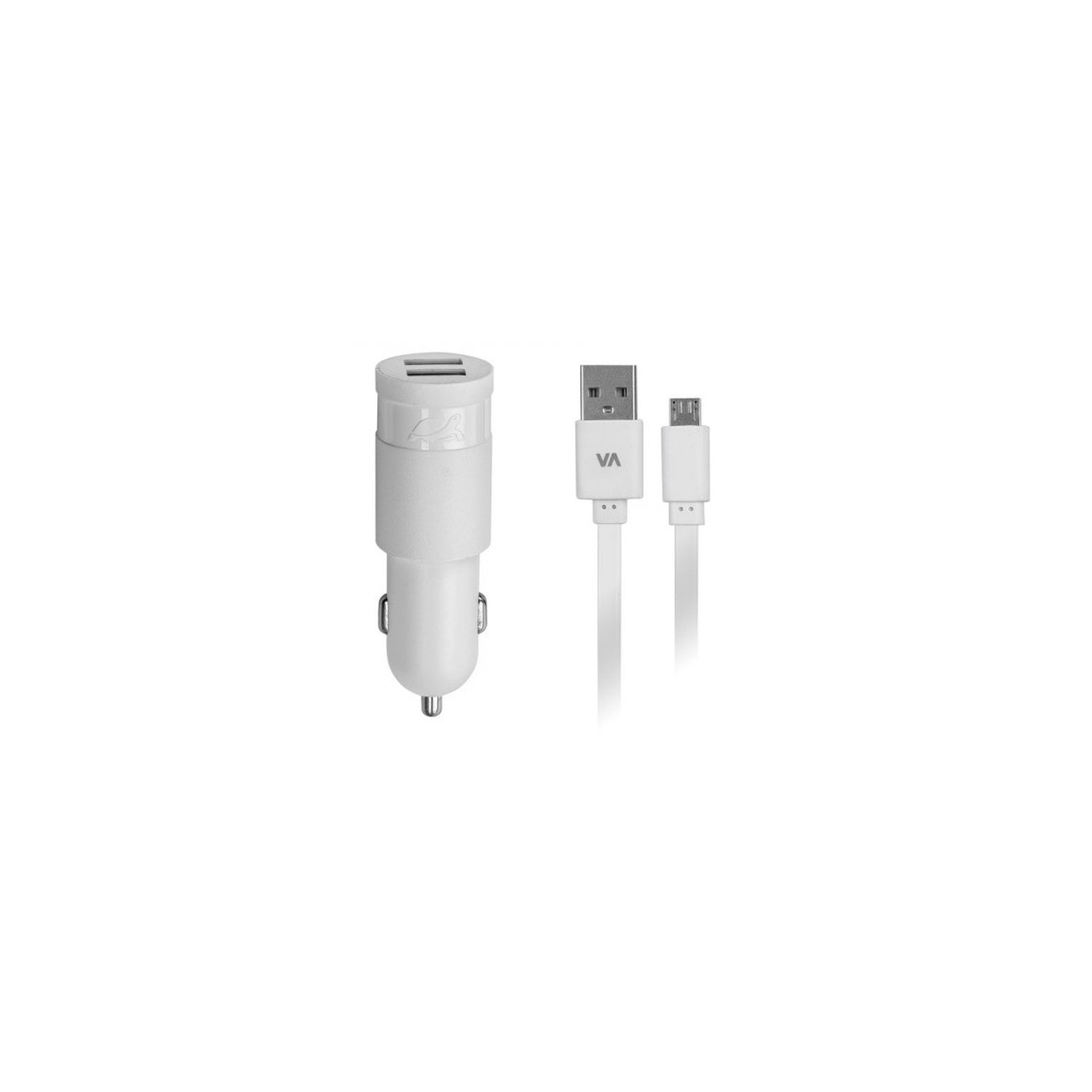 Зарядное устройство RivaCase USB, 2 порта, кабель micro USB White (VA4223 WD1 (White)) изображение 2