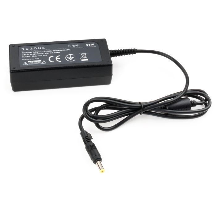 Блок питания к ноутбуку Rezone HP 65W 18.5V 3.5А 4.8*1.7 (RZPSHP65184817) изображение 2