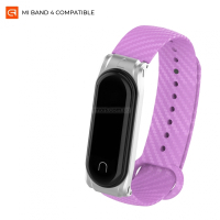 Ремешок для фитнес браслета Armorstandart Carbon Silicone Series для Xiaomi Mi Band 4/3 Purple (ARM55189)