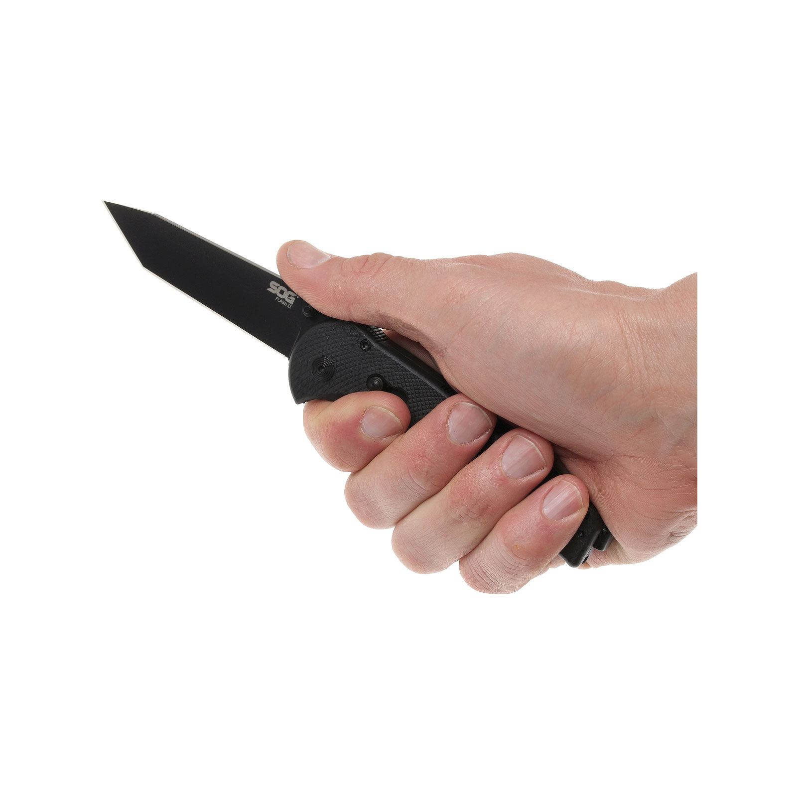 Нож SOG Flash II Tanto Black Blade (TFSAT8-BX) изображение 8