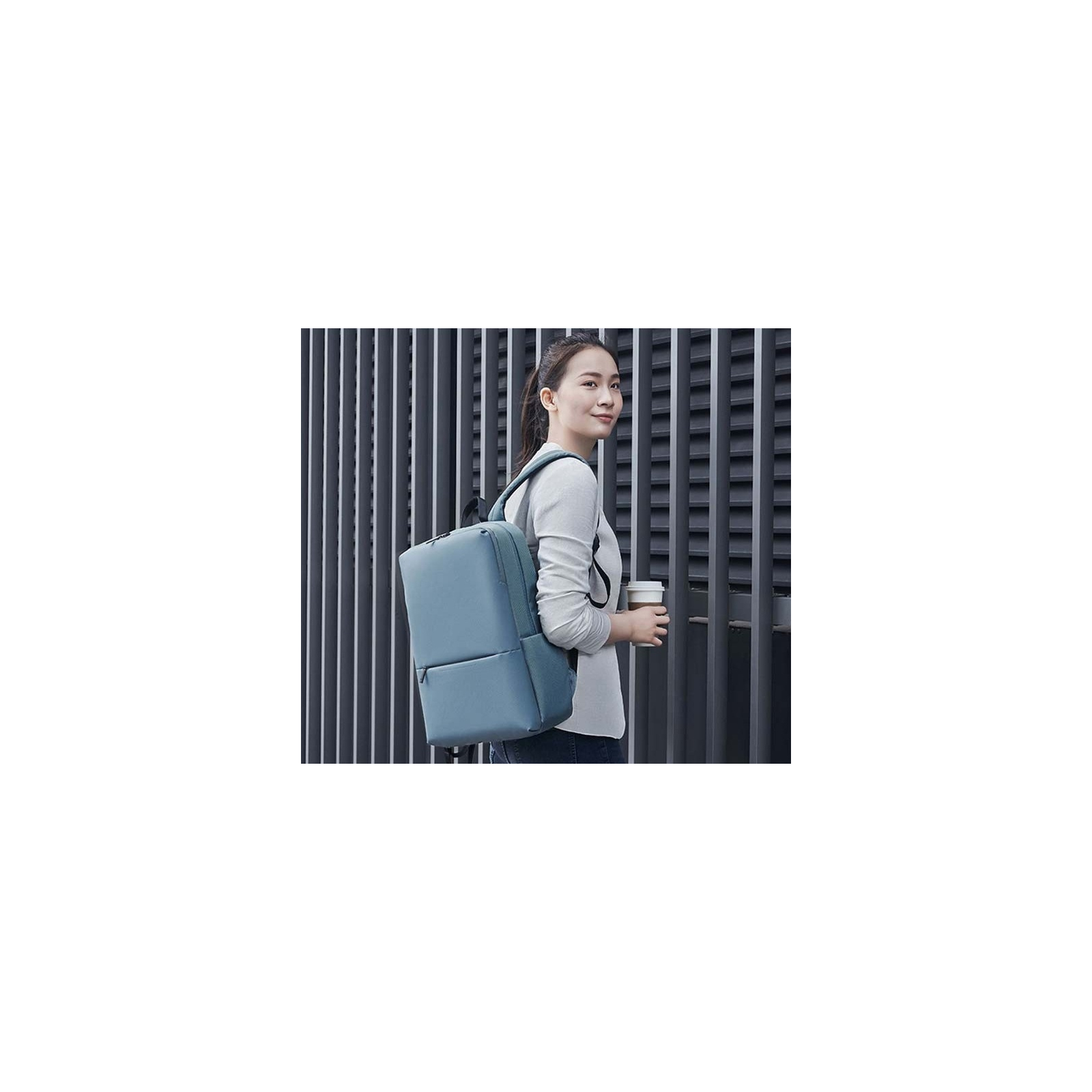 Рюкзак для ноутбука Xiaomi 14" RunMi 90 Classic Business Backpack 2 Light Grey (6934177712975) изображение 3