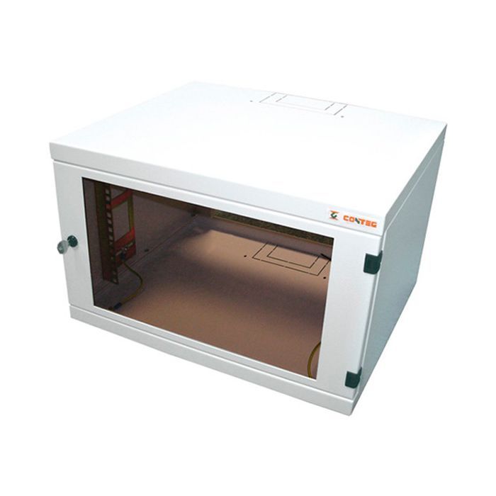 Шкаф настенный Conteg 6U 600x400 removable side panels RAL7035 (RUN-06-60/40)
