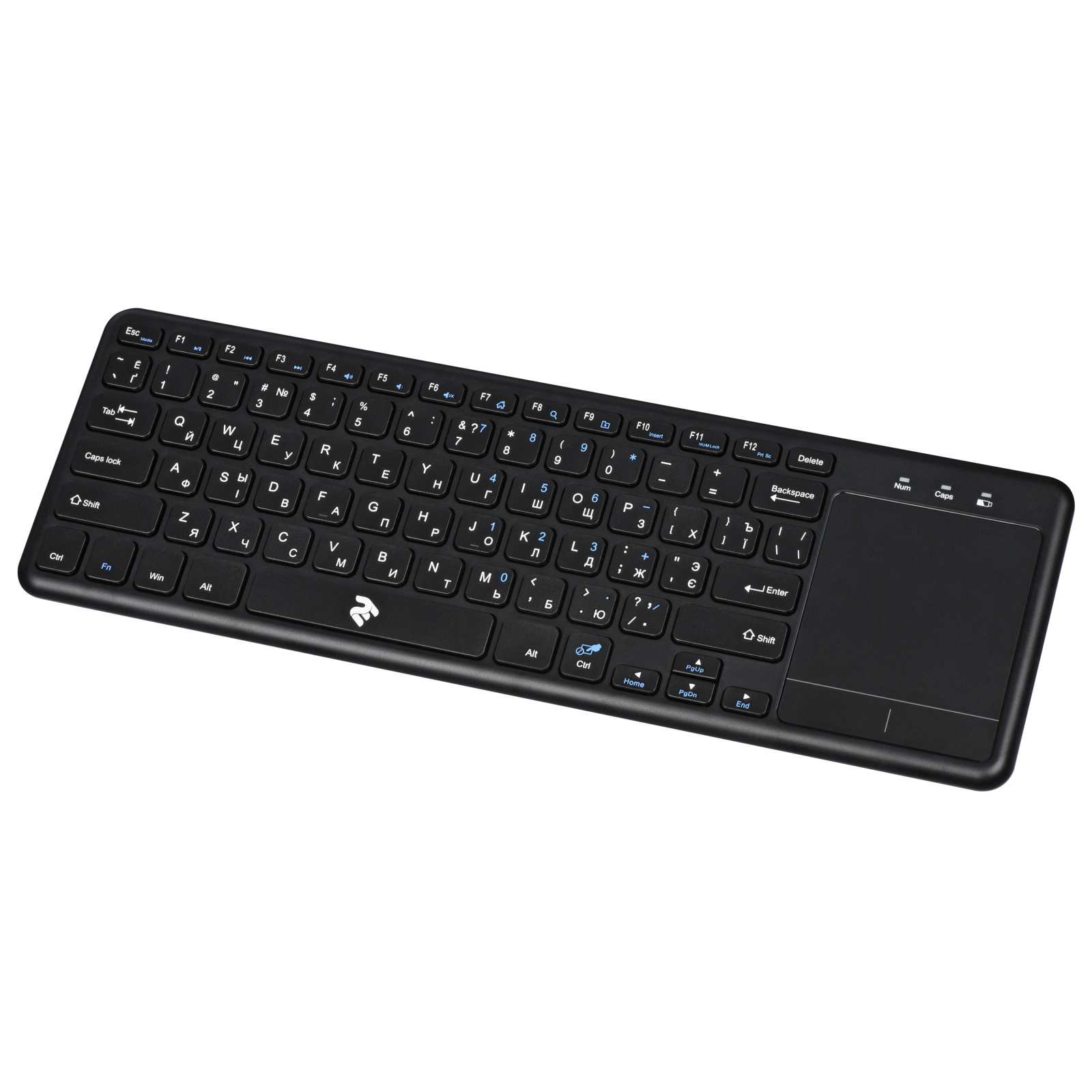 Клавіатура 2E KT100 Touch Wireless Black (2E-KT100WB) зображення 2