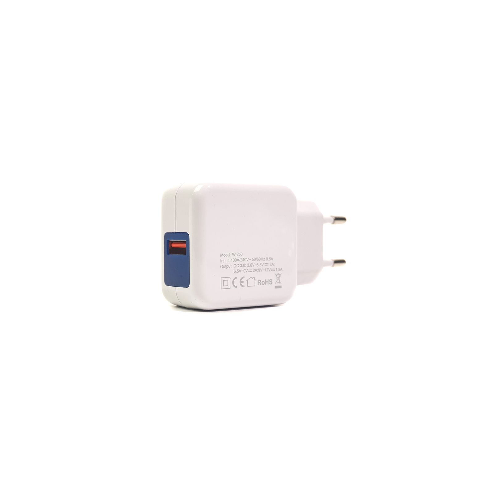 Зарядний пристрій PowerPlant W-250 USB QC 3.0: 220V, 3A (SC230013) зображення 2