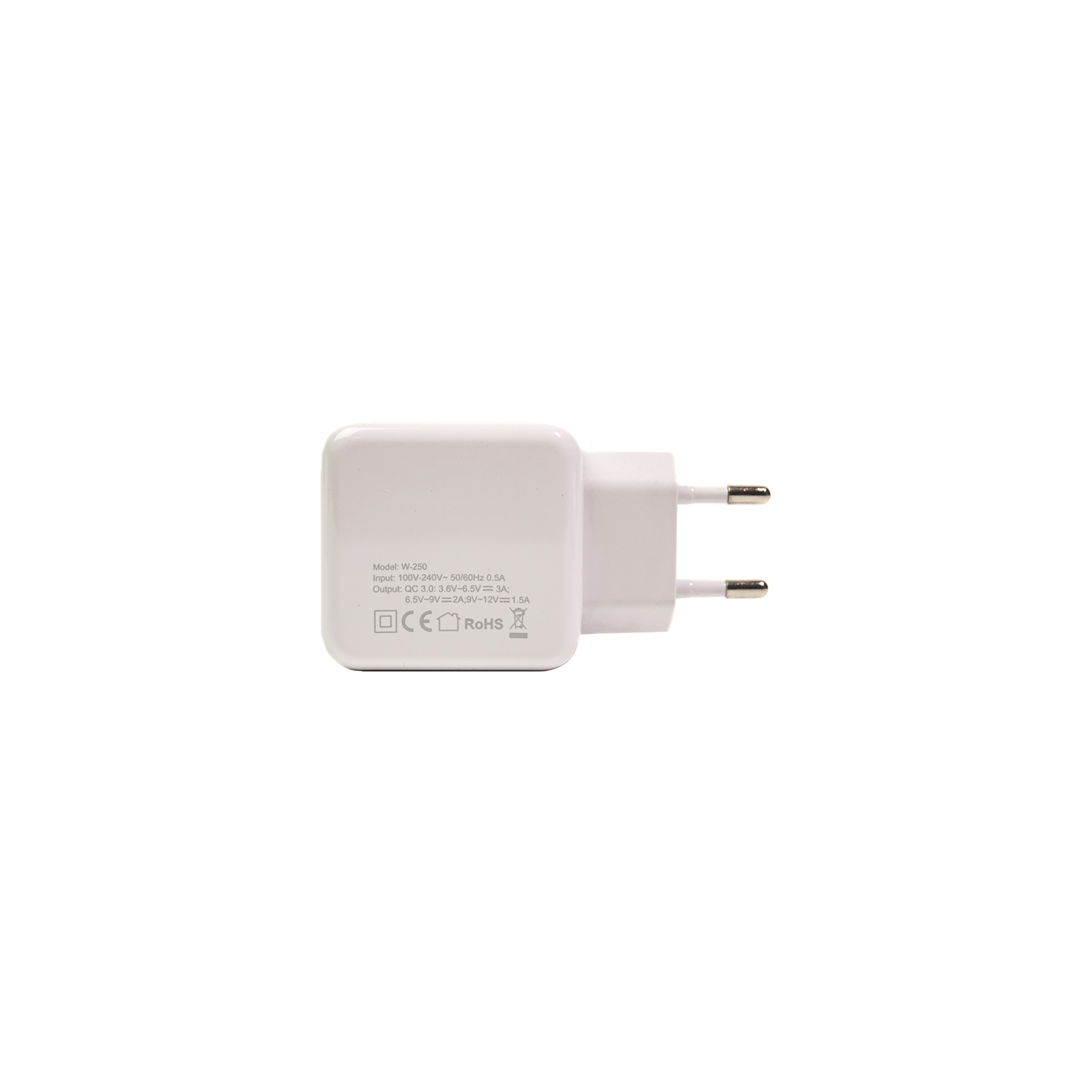 Зарядний пристрій PowerPlant W-250 USB QC 3.0: 220V, 3A (SC230013) зображення 3
