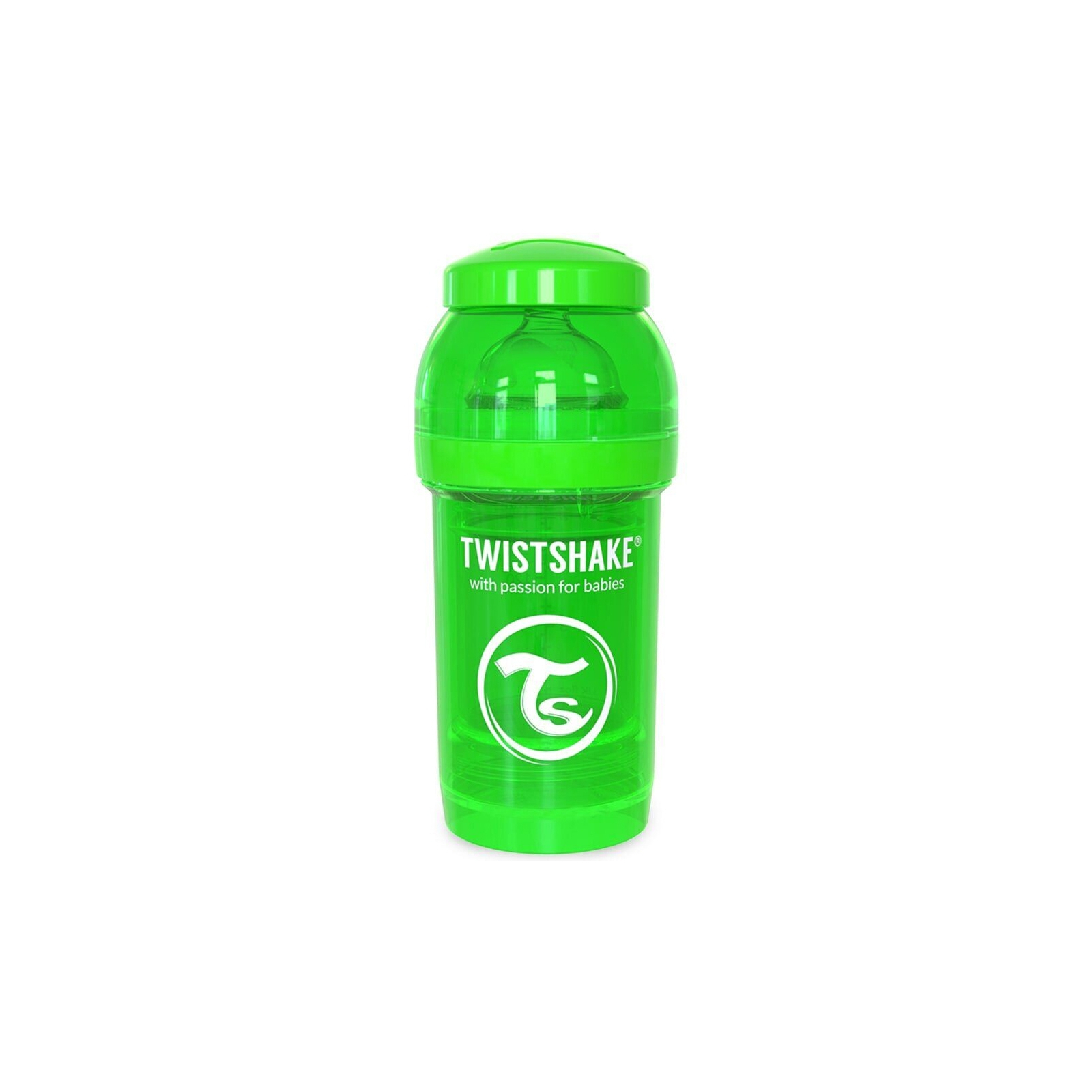 Бутылочка для кормления Twistshake антиколиковая 180 мл, зеленая (24849)