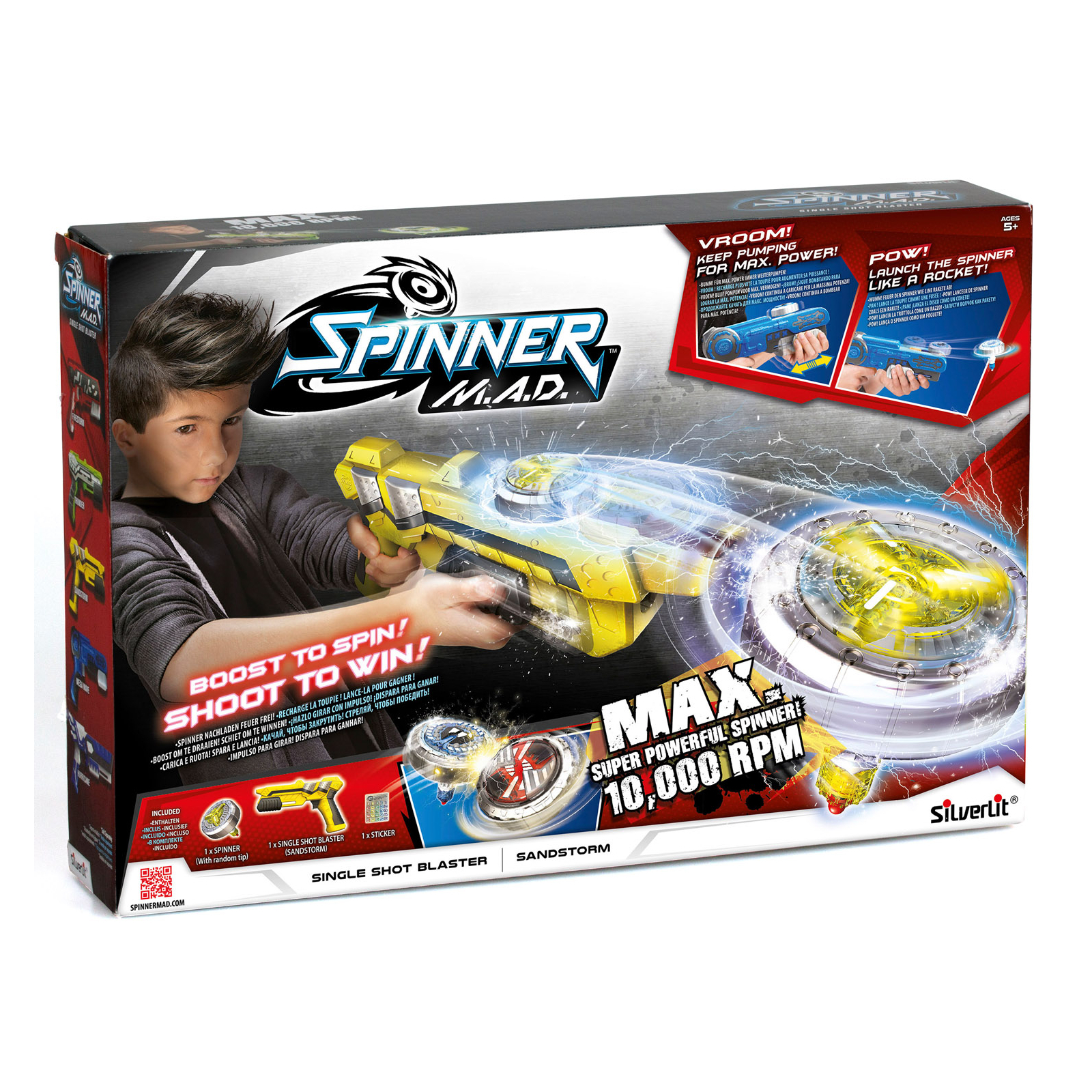Игрушечное оружие Spinner M.A.D. Бластер: Песчаная буря (86303) изображение 4