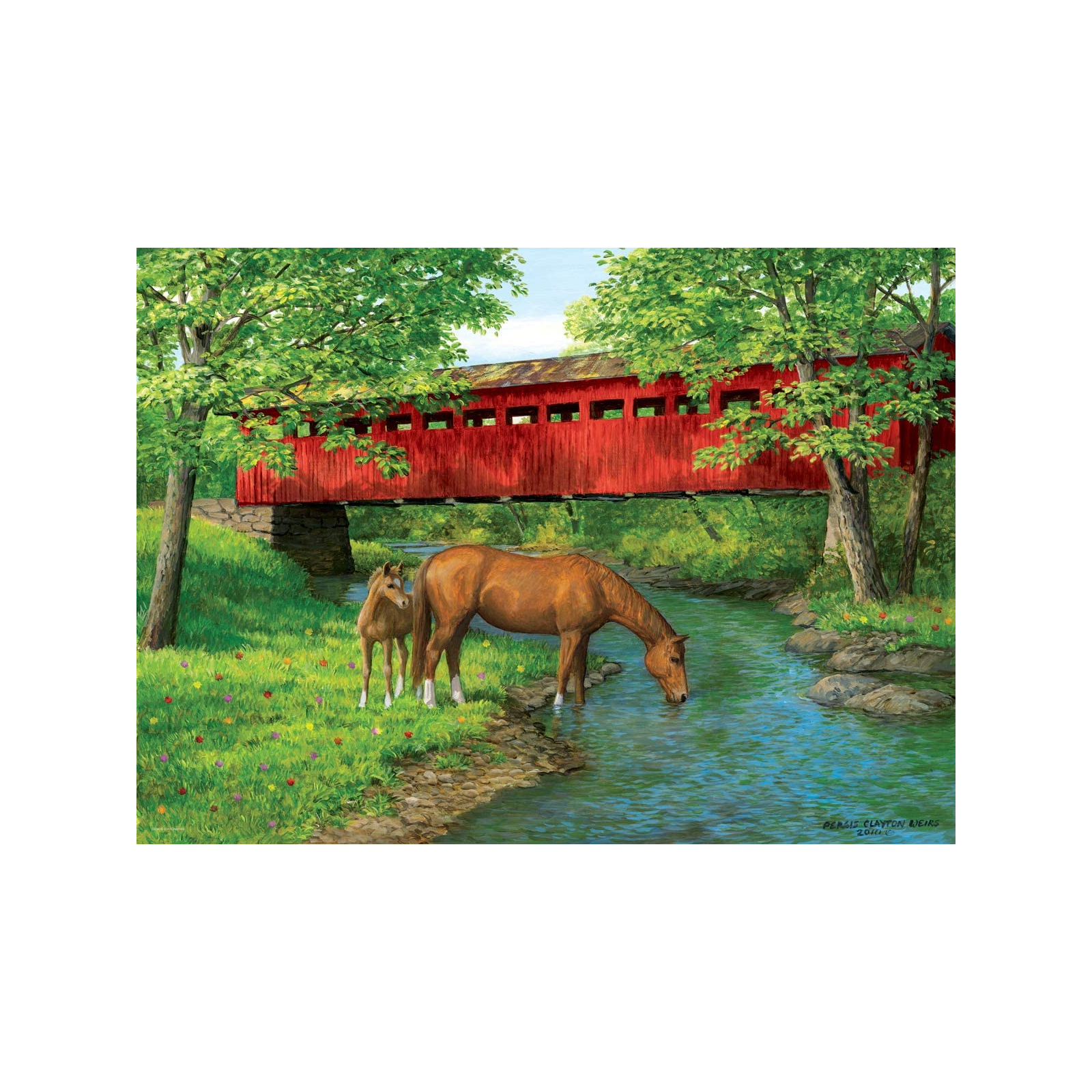 Пазл Eurographics Мост в лесу. Персис Вейрс, 1000 элементов (6000-0834) изображение 2